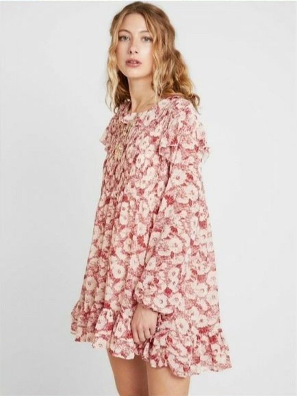 Free People These Dreams Mini Floral Dress
